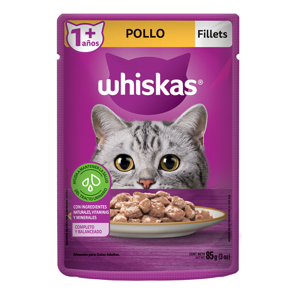 Alimento Húmedo Para Gato Whiskas Pouch Adulto Pollo