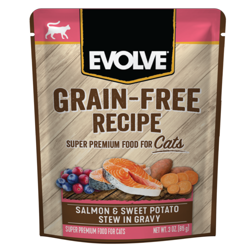 Alimento Húmedo para gatos Evolve grain free salmon & sweet potato