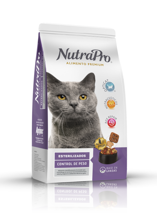 Alimento Nutrapro Para Gatos Adultos Esterilizados/Control Peso