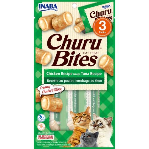 Churu Cat Bites Chicken Recipe Wraps with Tuna Recipe