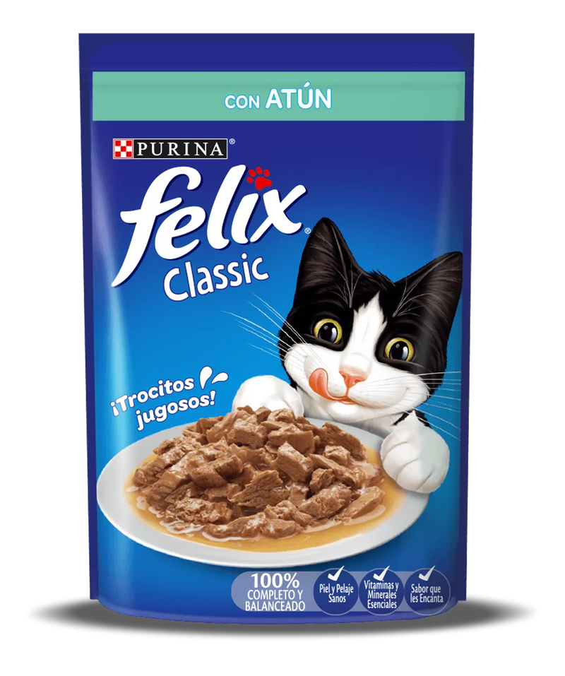 Alimento Húmedo Para Gato Felix Classic Atún