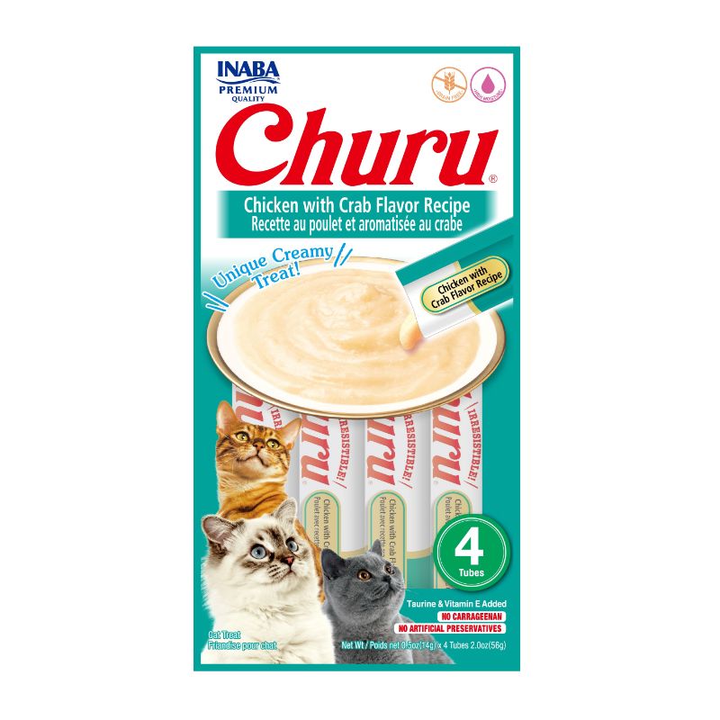 Churu Cat Snack de pollo y cangrejo