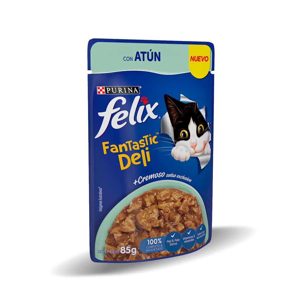 Alimento Húmedo Gato Felix Fantastic Deli Atún