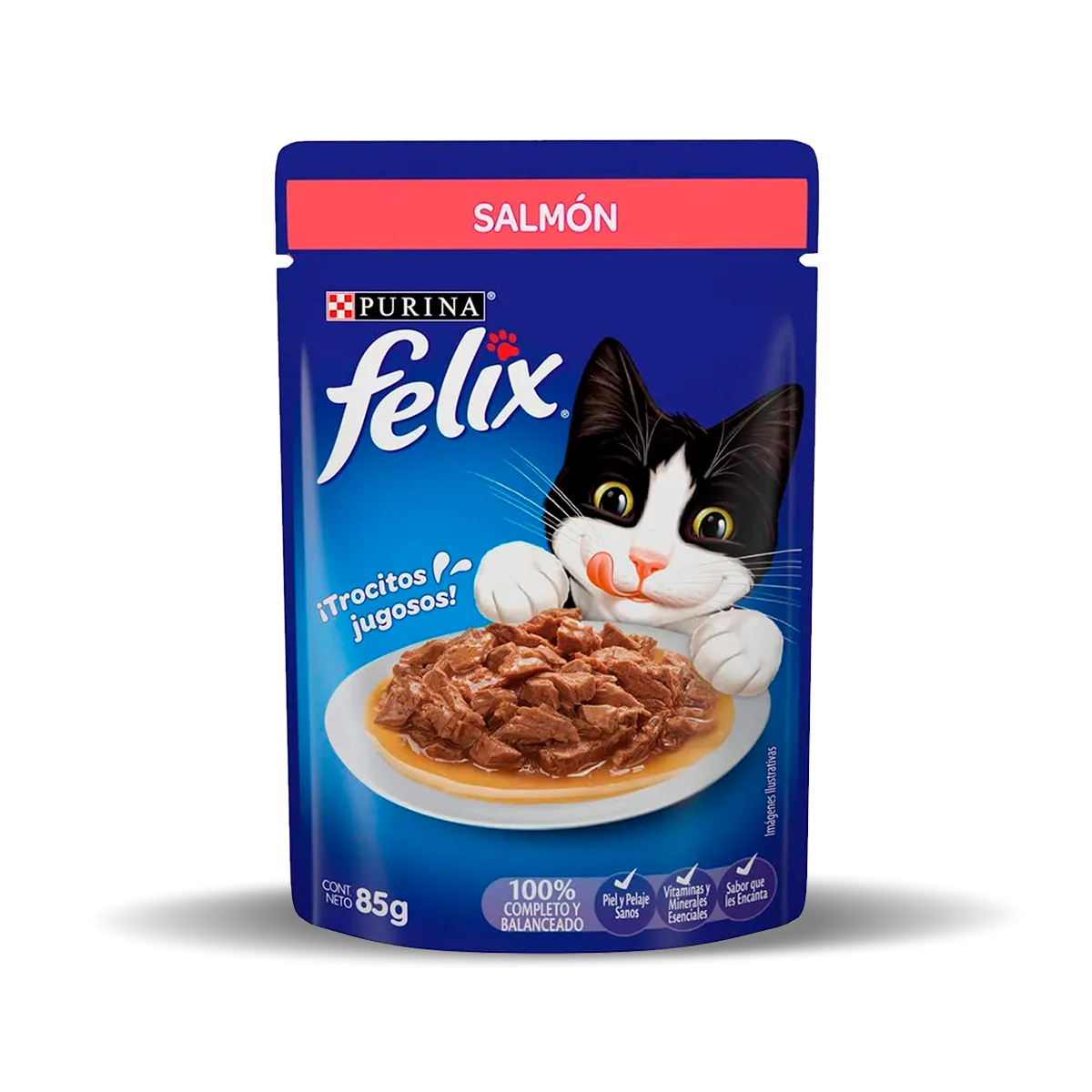 Alimento Húmedo Para Gato Felix Classic Salmón