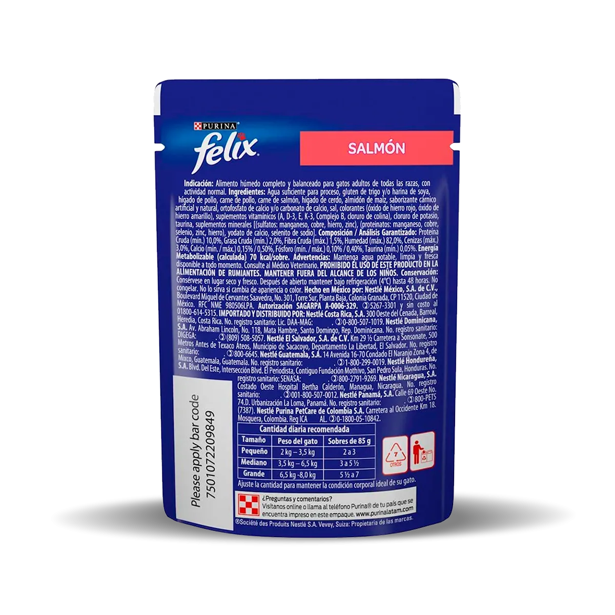 Alimento Húmedo Para Gato Felix Classic Salmón