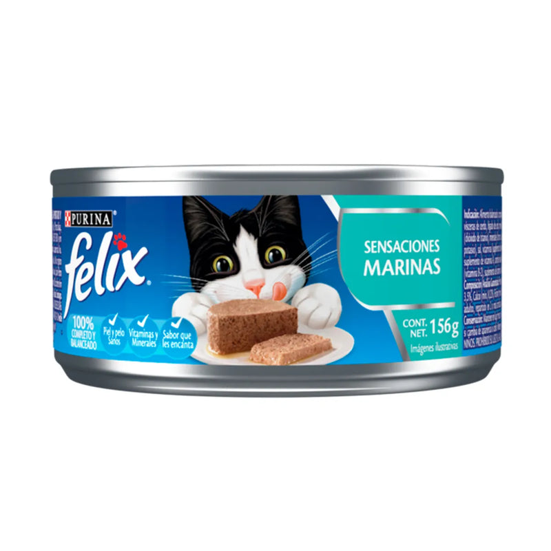 Alimento Húmedo Gato Felix Paté Sensaciones Marinas