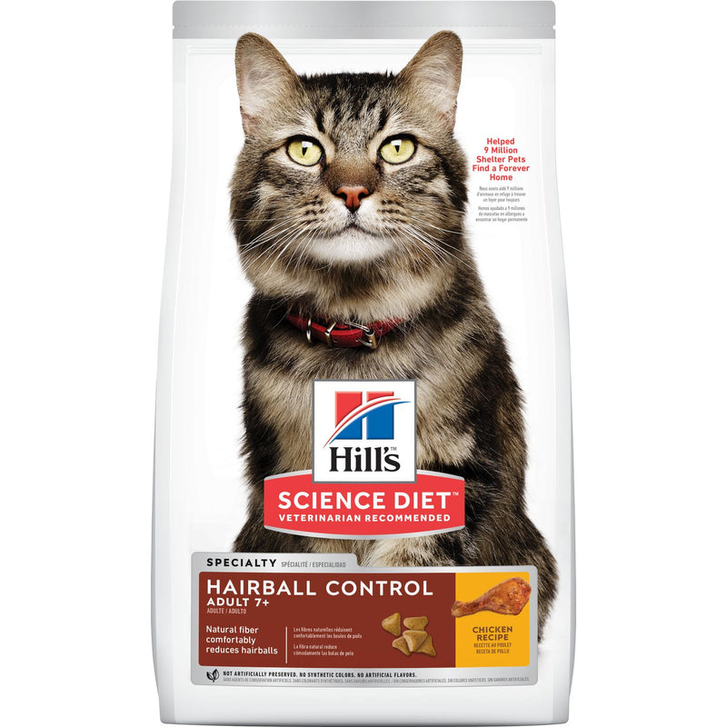 Alimento Hills para gatos Adult 7+ Hairball Control